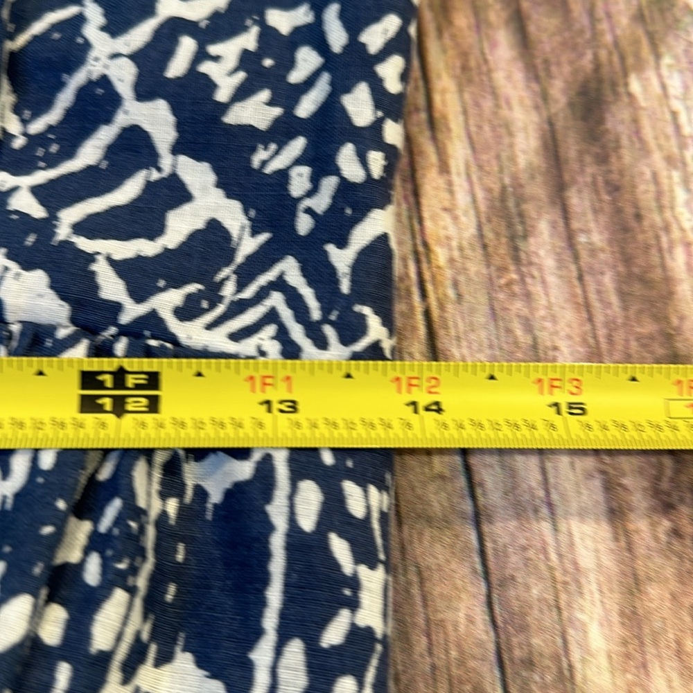 Betsey Johnson Sz 6 Blue/White Maxi Dress - Picture 12 of 13